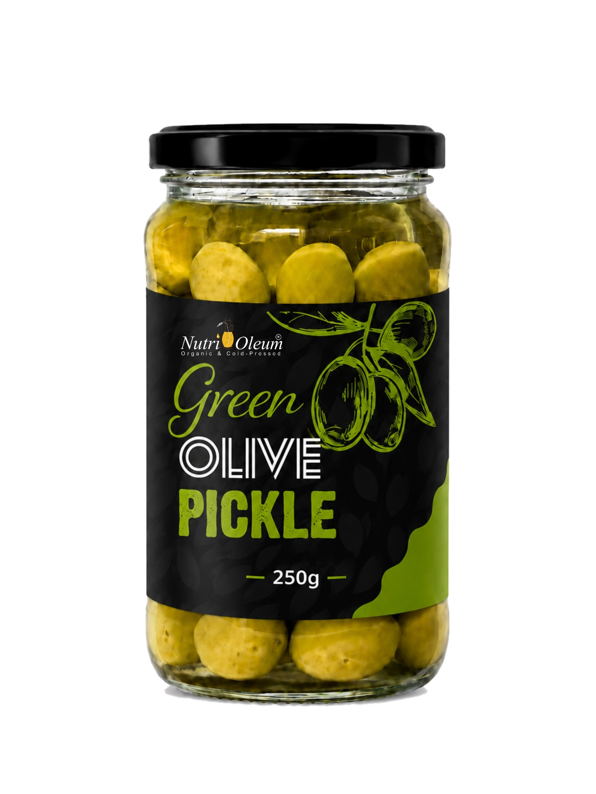Green Olive Pickle (Brine) 250 g